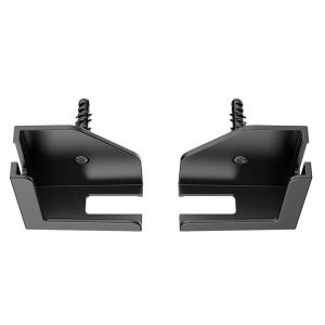 2 Ensembles D'Étagères Murales Fixes Par Adhésif Ou Vis,Support De Téléphone Mural Pour Appareils Avec Une Épaisseur Pour Tablette/Téléphone Portable/Routeur.Black. - Neuf