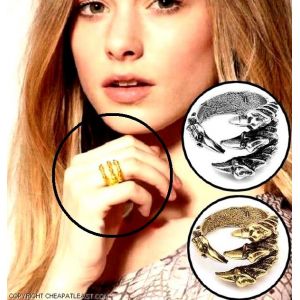 Bague Griffes De Dragon / Serres D ' Aigle, De Ph&eacute;nix- M&eacute;tal Dor&eacute; - Taille Ajustable - Cheapatleast 1589 - Neuf