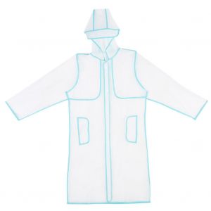 Impermeable Unisexe Tendance En Eva, Transparent, Long, Pour L'exterieur (Xl) - Neuf