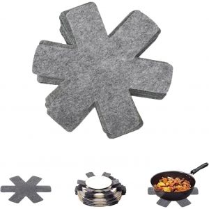 Kal-Lot De 10 Protège-Poêles En Feutre (26 Cm) ¿ Dessous De Plat Antidérapants Pour Poêles Tefal/Wmf/Elo ¿ Ustensiles De Cuisine Pour Protéger Les Meubles Et Prolonger La Durée De Vie De La Poêle - Neuf