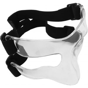 Wifehelper Prot&egrave;ge-Nez Pour Le Sport,Masque Facial Respirant Pour Basket-Ball,Masque De Sport Transparent Couvrant La Protection Du Nez Contre Les Blessures Par Impact Pour Hommes, - Neuf