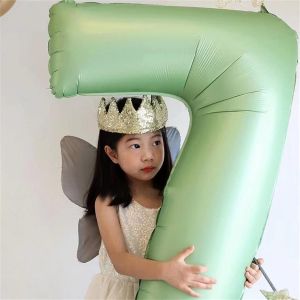 Grands Ballons En Aluminium En Forme De Chiffres Pour Garçons Filles Et Garçons - 101,6 Cm - Grand Format - Numéro 4 - Auto-Gonflant - Ballons Numéros 0-9 - Pour Décoration De Fête - Neuf