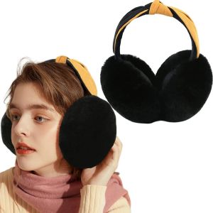 Cache-Oreilles D'hiver Pliables Pour L'extérieur-Lot De 2 Cache-Oreilles En Peluche-Pour Femme Et Fille - Neuf