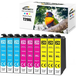 Cartouches d'encre 29XL compatibles avec Epson 29XL Multipack pour Expression Home XP-342 XP-332 XP-345 XP-442 XP-445 XP-432 XP-245 XP-235 XP-335 XP-435 XP-247 (3 Cyan, 3 Magenta, 3 Jaune) - Neuf
