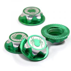 4 Pcs Aluminium Moyeu De Moyeu De Roue Couverture Anti-Poussi&egrave;re 17mm Hex &Eacute;crou Pour Rc 1 :8 Mod&egrave;le De Voiture Couverture De Roue, Vert - Neuf