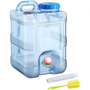 10L Jerricane d&iquest;Eau avec Robinet, Reservoir Eau Camping Car, Bidon d'eau avec Poign&eacute;e, Bidon Alimentaire sans BPA, Bidon Plastique - Neuf