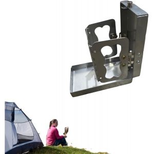 Kalanka-Lanterne De Poche Pliable - Lanterne De Poche - Lanterne À Bougie Pliante En Acier Inoxydable - Lampe D'extérieur Portable Pour Le Camping, La Randonnée, Les Voyages (1) - Neuf