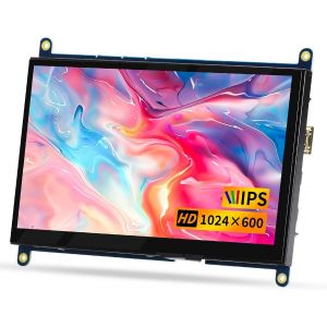 Chenquansarl-7 Pouces Raspberry Pi Display, Hd Ips 1024x600 Mini Moniteur Pour Raspberry Pi 5/4/3, Pc, Windows, Xbox, Caméra (Non Tactile) - Neuf