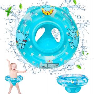 Bou&eacute;e Piscine, Bou&eacute;e B&eacute;b&eacute;, Bou&eacute;e Enfant, Bou&eacute;e Gonflable, Convient Aux B&eacute;b&eacute;s De Plus De 6 Mois, B&eacute;b&eacute; Si&egrave;ge De Piscine, Bague De Natation Flottante, Jouets Aquatiques Pour La Plage Ou La Piscine (Bleu) - Neuf