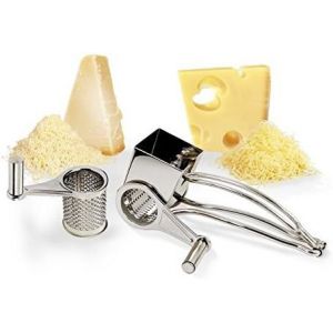 R&acirc;pe &agrave; 1 tambour en acier inoxydable r&eacute;sistante et efficace pour fromages durs - 21 x 10.5 x 8.5 cm - 0.42 kg - Marque fran&ccedil;aise - Neuf