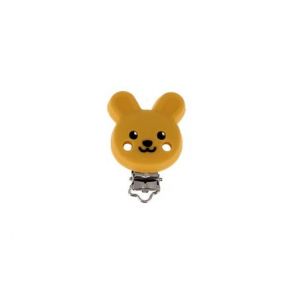 Attache T&eacute;tine En Silicone Bohin Kids : Essentiel Pour La S&eacute;curit&eacute; De B&eacute;b&eacute; - 6 Cm - Bohin Kids Jaune - Neuf