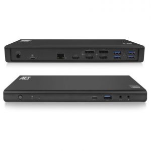 ACT AC7048 station d'accueil Avec fil USB 3.2 Gen 1 (3.1 Gen 1) Type-C Noir - Neuf