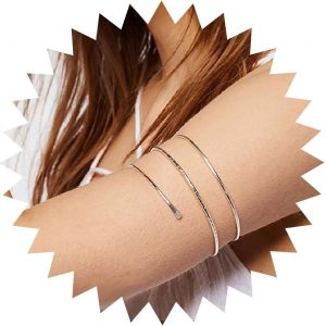 Eryi-Bracelet Manchette Bras Or Bracelet Manchette Bras Punk Bracelet Manchette Bras Cool Minimaliste Ouvert Bracelet Manchette Bras Ajustable Bijoux Pour Femmes Et Filles - Neuf