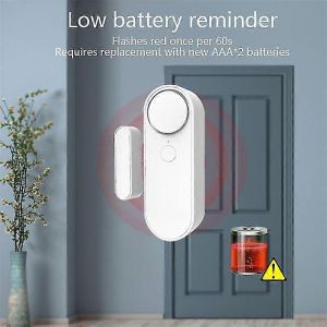 Tuya WiFi Capteur de porte Maison intelligente Sécurité Système d'alarme Indépendance Alerte Scène 90DB Sirène APP Remi - Neuf