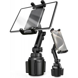 Porte-gobelet de Voiture pour Tablette, [Bras r&eacute;glable] Support de Tablette pour Camion, Support de t&eacute;l&eacute;phone de Voiture pour iPad 12.9 Pro/Air/Mini, Galaxy Tabs, Switch, Plus de t&eacute;l&eacute;phones - Neuf