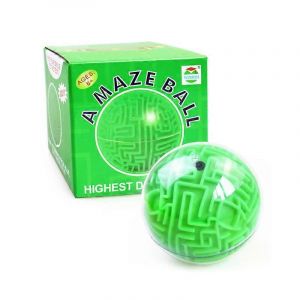 Jeu De Puzzle Magique Labyrinthe 3d Avec Boule Roulante Pour L'apprentissage Du Cerveau Des Enfants-Vert - Neuf