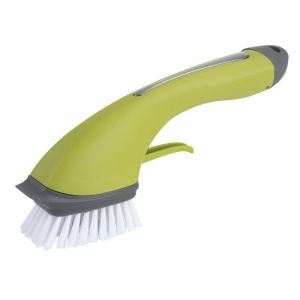 Brosse de nettoyage verte pour vaisselle, plats, casseroles, cuisine - Neuf