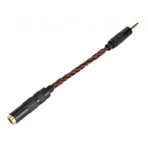 Câble son 4,4 mm à 2,5 mm Câble adaptateur casque professionnel femelle à mâle pour lecteurs de son avec ports symétriques 2,5 mm Bronze - Neuf