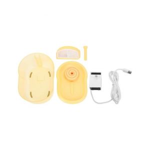 Fontaine &Agrave; Eau Pour Chat Grande Capacit&eacute; - Syst&egrave;me De Filtration Silencieux Pour Une Hydratation Saine - Distributeur D'eau Automatique Pour Animaux De Compagnie - Orange - Neuf