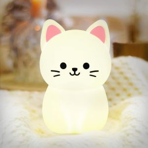 Bnhgc-Veilleuse Enfant Bébé,Avec Fonction De Gradation Tactile¿16 Couleurs+3 Intensités De Lumière¿Lampe De Chevet En Silicone Multifonction Avec Télécommande,Pour Chambre À Coucher,Chambre D'enfant - Neuf