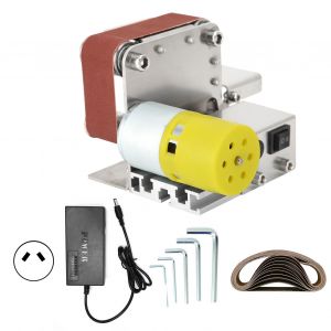 XYONG Mini ponceuse a bande electrique, polissage, meulage, accessoires pour ponceuse de bureau, AC 110-240 V, prise AU 775 (100 W) - Neuf