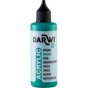 Un Flacon De Peinture Acrylique Opaque - Coloris Vert Émeraude - 80 Ml - Darwi Acrylic - Neuf