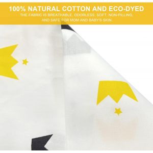 Tablier D'allaitement Pour Bébé (La Couronne), En Coton, Respirant, Bretelles Réglables, Protection Complète De La Vie Privée - Neuf