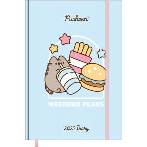 Pusheen 2025 Diary Carnet De Notes Quotidien,14,8 X 21 Cm (A5),Joli Accessoire De Papeterie,Pour Bureau Et École - Neuf