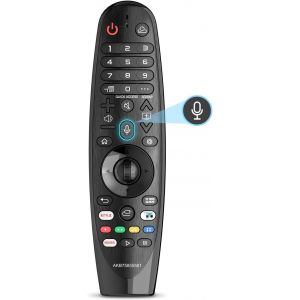 Universelle T&eacute;l&eacute;commande Vocale pour 2017-2024 LG Smart TV avec Fonction Pointeur,Remplacement T&eacute;l&eacute;commande Compatible avec LG T&eacute;l&eacute;viseurs AN-MR20GA MR19BA MR18BA MR650A avec Voice Funzione - Neuf
