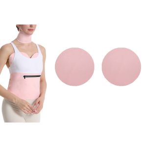 Compresse D'huile De Ricin Pour La Poitrine, La Taille Et Le Cou - Coussinet De Poitrine R&eacute;utilisable Et Lavable - Neuf