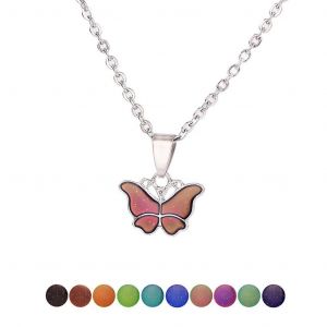 Collier D'ambiance Magique &Eacute;motion Pour Pendentif En Pierre Pr&eacute;cieuse Papillon Pour W / Changement De Couleur N - Neuf