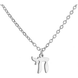 Collier D&eacute;licat Avec Pendentif En Forme D'&eacute;toile De David H&eacute;breu Chai Pour Femme Minimaliste Hanoukka Magen Juda&iuml;que En Acier Inoxydable - Neuf