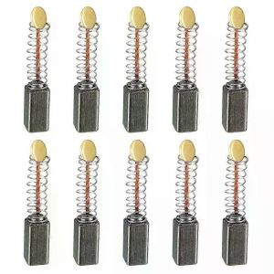 10pcs Balais De Carbone Meuleuse D'angle Remplacement Perceuse À Percussion Électrique Graphite Brosse Coupure Polissage Machine-Outil Accessoires - Neuf