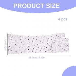 2 Paire Long Gants Anti Uv,Gant Anti Uv Manucure&iquest;Gants &Agrave; Ongles&iquest;Gants Demi-Doigts&iquest;Gants De Manucure En Gel,Gants De Protection Professionnelle Pour Manucure,Gants Anti-Uv (Blanc) - Neuf