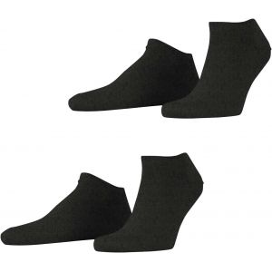 Homme Basic Uni 2-Pack Socquettes Respirantes Biologiques Durables Coton Chaussettes Basses Renforc&eacute;es R&eacute;sistantes Douces Couture Plate Aux Orteils Multipack Lot De 2 Paires.[S560] - Neuf