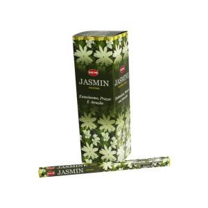 Encens Premium HEM Parfum Jasmin Fabrication Artisanale en Inde (8 B&acirc;tonnets). Pack de 3 emballeges de 8 encens. - Neuf