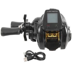 Samolla Electronic Baitcasting Moulinet De P&ecirc;che Led Ecran Noir Gauche - Neuf