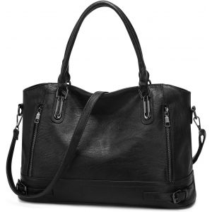 KALANKA-Sac &agrave; main bandouliere en Cuir PU pour Femme Messenger Hobo Sac Fourre Tout Grande capacit&eacute; pour le Travail Shopping Party Voyage - Neuf