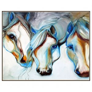 Hjlian Peinture Diamant A Faire Soi-Meme, Broderie En Cristal Et Strass, Decoration De Chambre Coloree, Cheval - Neuf