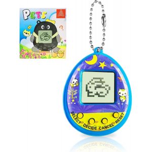 Dda-Virtual Pets Toy Console De Jeu Numérique Pour Animaux De Compagnie Machine Portable Jouets Mimi Animaux Électroniques Avec Porte-Clés Early Education Puzzle Gift For Children Kids (Bleu) - Neuf