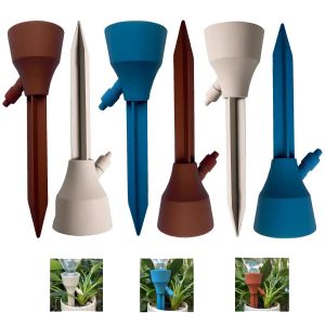 Irrigation Goutte à Goutte Kit, 6 PCS Goutte a Goutte Bouteille, Distributeur Eau Plante, Arrosage Plante Interieur, Arrosages Automatiques Réglables pour Légumes, Fleurs et Plantes - Neuf