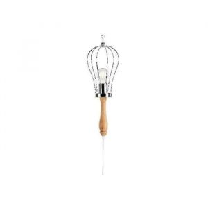 PORTA LAMPADINA GABBIA DA APPENDERE D.16X50CM NATURAL DECORO CASA - Neuf