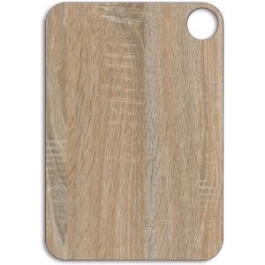 Planche &Agrave; D&eacute;couper Avec Cintre Et Style En Bois Surface Lisse En Fibre De Cellulose Et R&eacute;sine Ustensile Professionnel Planche De Service Couleur Marron 13" X 9 - Neuf