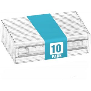 Jexnovashop-10 Pi&egrave;ces Separateur Tiroirs - S&eacute;parateur De Tiroir R&eacute;glable 28,5&iquest;50,5 Cm, Organisateur De Tiroir Transparents Pour Cuisine, Bureau, Chambre &Agrave; Coucher - Neuf