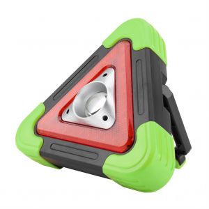 HJLIAN Lampe de travail COB portable a energie solaire 30 W pour camping, avec poignee pliable, ideale pour une tente (verte) - Neuf