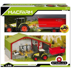 ERYI-¿ Coffret Ferme La Laiterie - Avec Tracteur Claas Celtis 446, Remorque Citerne Et Accessoires ¿ Echelle 1/32 ¿ Gamme Ferme ¿ Dès 3 Ans ¿ 802165 - Neuf
