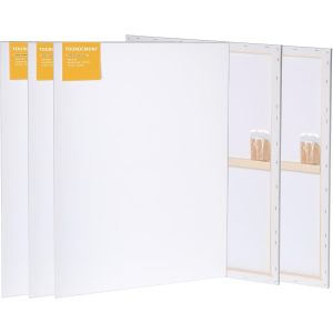 Meimie-Lot De 5 Toiles De 60 X 80 Cm En 100 % Coton 380 G/M² Pour Pein E - Neuf