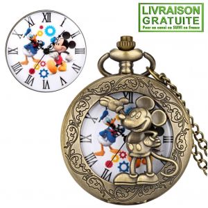 Montre Gousset Mickey Mouse Et Donald Duck - Neuf