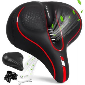 Subzonal-Selle De V&eacute;lo Surdimensionn&eacute;e Pour V&eacute;lo D'appartement Et V&eacute;lo +, Selle De V&eacute;lo Extra Large Avec Deux Balles Absorbant Les Chocs, V&eacute;lo De Route Ou D'appartement, Si&egrave;ge De V&eacute;lo De Rechange Pou - Neuf