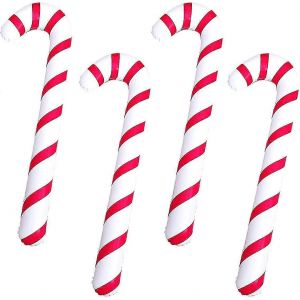 Une Pi&egrave;ce 90cm Gonflable Canne En Bonbon D&eacute;coration De No&euml;l, Gonflable De D&eacute;coration De No&euml;l Bonbons De Canne, B&acirc;ton, Grand - Neuf